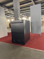 Armoire de classement moderne en acier à 2 tiroirs verrouillable avec serrure à clé, pour usage scolaire, format A4 (Foolscap), rangement