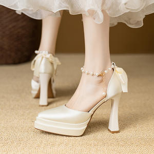 รองเท้าโลฟเฟอร์หนังพื้นนิ่มพรีเมียม สไตล์เจ้าสาว สวมใส่ง่าย แฟชั่นมาแรงปี 2026 ฤดูร้อน-ใบไม้ร่วง สไตล์ฝรั่งเศส แมรี่เจน ส้นสูงลำลอง - Product Image 3