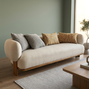 Contemporary Teak <b>Wood</b> Sectional <b>Sofa</b> Set Eco-Friendly <b>for</b> Resort Hotel Villa Living Room Furniture Indonesia - Product Image 2