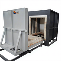 Four à chariot électrique 1000C pour le traitement thermique des pièces en fonte et le séchage des revêtements émaillés avec moteur