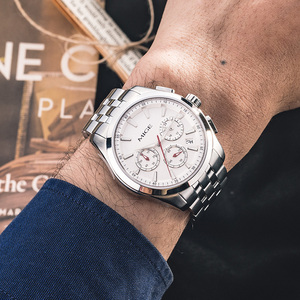 Reloj de Pulsera de Cuarzo para Hombre de Lujo Ejecutivo de 40 mm Personalizado de Fábrica, Movimiento VK63, Cristal de Zafiro, Acero Inoxidable 316L, Resistente al Agua - Product Image 3