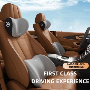 Aviation-Grade Memory Foam Autos itz Kopfstützen kissen Komfort Nacken kissen mit Lordos stütze Belüftung Baumwolle Fahr kissen - Product Image 3