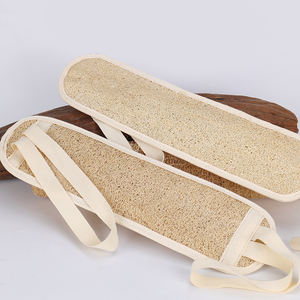 Natural Bath Towel with Pull-Back Strip Modern Style Long Strip Body Loofah Absorbent Bath Towel - Product Image 1