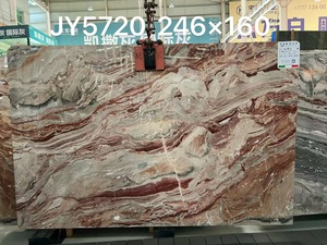 Nhiều màu kỳ lạ trang trí nội thất màu đỏ đá cẩm thạch Monica Màu Đỏ tưởng tượng cho biệt thự trong nhà phòng tắm Countertop lò sưởi - Product Image 4