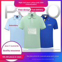 Chemises personnalisées en pur coton uni avec logo imprimé, vêtements de travail à manches courtes pour entreprises, événements, publicité, broderie