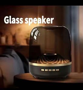 4th Generation Mini Desktop Subwoofer Black Gold Glazed Glass Battery Audio Home Use Charging <b>Wireless</b> Music Speaker - Product Image 6