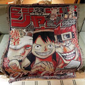 Tapiz de Anime Personalizado OEM/ODM, Tapiz de Dibujos Animados de One Piece, Manta de Jacquard Tejida de Poliéster y Algodón, Cubre Sofá, Decoración de Sala de Estar - Product Image 3