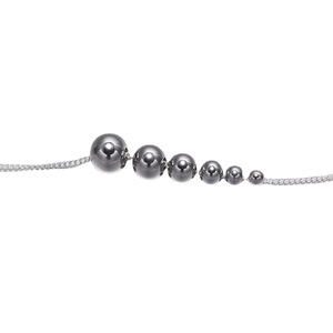 Cuentas Perforadas de Acero Inoxidable de 3 mm y 8 mm, Material para Abalorios en Forma de Perla, Accesorios de Joyería DIY al por Mayor - Product Image 5