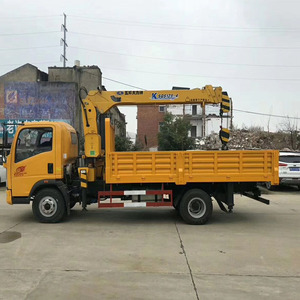 ساينو تراك HOWO 4x2 4x4 6 عجلات RHD 5T تفريغ قلابة شاحنة مع رافعة لوري-شنت رافعة شاحنة لرفع الأدوات الثقيلة - Product Image 5