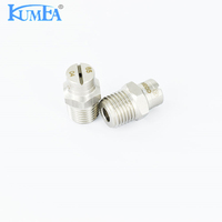 Buse de pulvérisation à jet plat à fort impact KUMEA en acier inoxydable pour lavage industriel, filetage mâle
