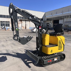 Mini-excavatrice chenillée jaune de Chine, 0,8 tonne, équipement de construction à moteur sur chenilles - Product Image 1