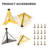 Accessoires de quincaillerie pour meubles personnalisés, pieds de meubles en métal doré, pieds de table en fer, bureaux, meubles TV, tables basses, canapés