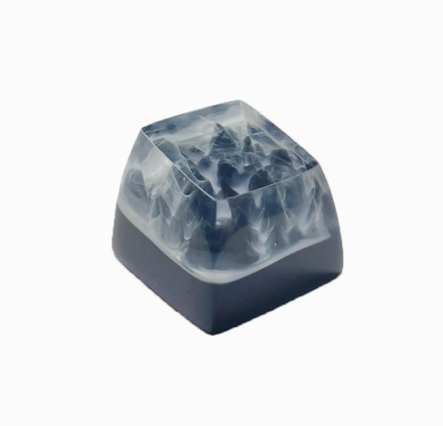 Personalized Mechanical Keyboard DIY Accessories Artisan Snow Mountain 3D Resin Backlit Keycaps