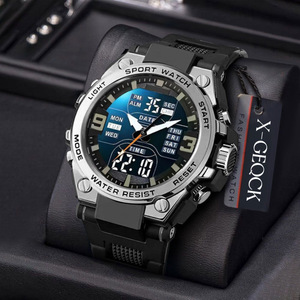 Orologio Sportivo Digitale Uomo 50M Impermeabile, Cronografo Con Ampio Display E Cinturino In Gomma, Resistente Agli Urti Per Corsa E Nuoto, Sveglia E Retroilluminazione