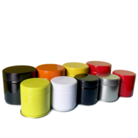 Boîte à thé matcha personnalisée 30g - Boîtes à thé en métal rondes de petite taille de qualité alimentaire, emballage en gros avec couvercle hermétique
