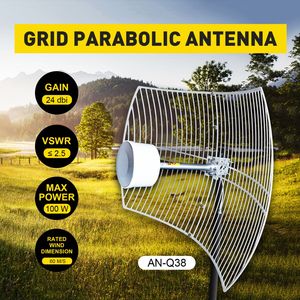 เสาอากาศภายนอกแบบกำหนดทิศทาง 4G/5G 24dBi รับสัญญาณ 698-3800MHz พร้อมตัวขยายสัญญาณ Q38 ตัวป้อนสัญญาณเสาอากาศ 5G Q38 - Product Image 2