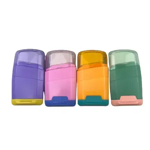 شفرة أقلام ملونة بلاستيكية ثقبين للأطفال شفرة أقلام مزدوجة