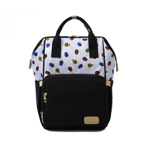 Nuova Borsa Mamma e Bambino alla Moda con Cartoni Animati Rosa, Grande Capacità, Design Elegante, <span class=keywords><strong>Zaino</strong></span> <span class=keywords><strong>Porta</strong></span> Pannolini da Viaggio per Mamme - Product Image 4