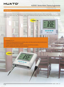 2024 precisions cao âm thanh & ánh sáng Báo động cảm biến bên ngoài đèn nền hygro-nhiệt kế ẩm kế cho công nghiệp - Product Image 6