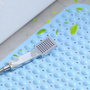 Alfombrillas de baño antideslizantes de PVC para el hogar, alfombrilla de masaje suave para ducha, baño, ventosa, alfombra antideslizante para bañera, alfombrilla rectangular de gran tamaño para pies - Product Image 2