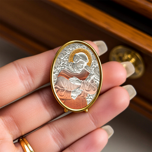 Figura Decorativa <span class=keywords><strong>de</strong></span> San Francisco <span class=keywords><strong>de</strong></span> GIVELUCK, Acero Inoxidable, Hecha a Mano, Personalizable, Artesanal, Espiritual, <span class=keywords><strong>Católica</strong></span>, Religiosa, Venta al por Mayor - Product Image 5