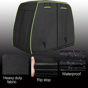 Benutzer definierte Größe 2 4 Passagiere Golf wagen abdeckungen mit Reiß verschluss Wasserdichte Ganzjahres-Schutz abdeckung für Golf wagen im Freien - Product Image 3