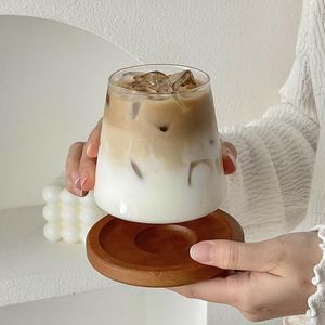 Vaso de Vidrio para Café Estilo Japonés Monte Fuji, de Borosilicato, para Bebidas Frías, Diseño Moderno de Una Sola Capa, para Hogar u Oficina - Product Image 4