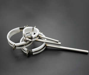 Pasokan pabrik Hirao Kan seng lapisan baja tahan karat OEM penjepit pipa ganda sadel metrik tugas berat - Product Image 6