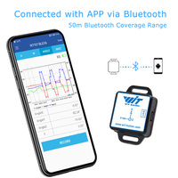 WT901BLECL 5.0 Capteur d'accéléromètre gyroscopique 9 axes MPU9250 à faible consommation pour IOS/Android Portée de 50m