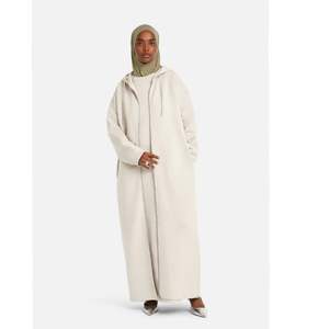 लक्जरी अबाया 2025 लंबी किमोनो ब्लैक ओवरसाइज के कार्डिगियन जिपर हूडेड बीज शीतकालीन अबाया 2025 - Product Image 1