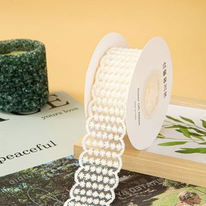 Ruban de dentelle florale brodé vintage de 4 cm x 5 yards, best-seller, pour emballage cadeau de mariage et décoration nuptiale - Product Image 5