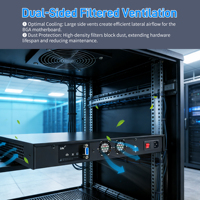 CWWK 1U N3160 防火墙机架式设备 4x i226-V 2.5GbE 端口 Mini-PCIE VGA+HD DDR3 OPNsense 家庭实验室服务器 13 英寸机架 Pfsense 设备