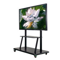 Pantalla Plana Interactiva Multitáctil ITA 4K de 20 Puntos y 65 Pulgadas para Uso en el Aula, Función de IA, Pizarra Inteligente, Cámara de 48MP, Garantía de 1 Año
