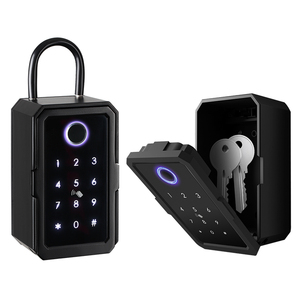 Smart Key Lock Box with Fingerprint Tuya APP Control Password IC Card Unlock Steel <strong>Security</strong> Safe Anti-Theft Feature - Product Image 3