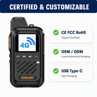 Radio PoC 4G LTE KENEARD KE-616 double SIM CAT.1 Talkie-walkie 3000 mAh Type-C 2W Audio HD pour Hôtels, Événements, Sécurité, Logistique
