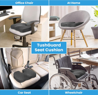 Coussin de siège ergonomique antidérapant pour soulager la douleur du coccyx et du dos, coussin de chaise de bureau