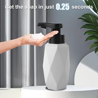 Dispenser sabun otomatis elegan cantik desain cantik TYPE-C 250ml Dispenser sabun otomatis tanpa sentuhan