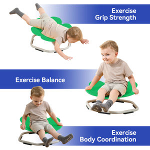 어린이와 유아를위한 공인 EN71 감각 회전 의자 금속 회전 흔들기 의자 감각 자폐증 회전 장난감 - Product Image 4