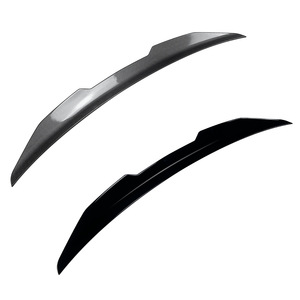 สปอยเลอร์หลังทรง Ducktail สำหรับ Audi A4 S4 B8 ปี 2009-2016 สีดำ Piano Black ลายคาร์บอนไฟเบอร์ วัสดุ ABS สำหรับตกแต่งภายนอก - Product Image 5