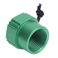 Capuchon anti-poussière en alliage d'aluminium pour régulateur DIN de 1ère étape, bouchon de protection fileté pour valve de réservoir, pour remplacement