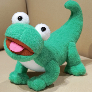 Peluche de Gecko Verde Personalizado, Juguete de Peluche Suave para Niños, Regalo - Product Image 1