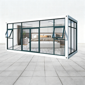 Casa Móvel Pré-fabricada em Estrutura de Aço Personalizável, Impermeável e Respirável, com Parede de Vidro para Escola ou Escritório - Product Image 3