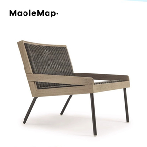 Muebles de hotel Silla de playa de madera sofá piscina jardín <span class=keywords><strong>cama</strong></span> teca al aire libre salón sillón exterior ratán jardín restaurante sillas - Product Image 6