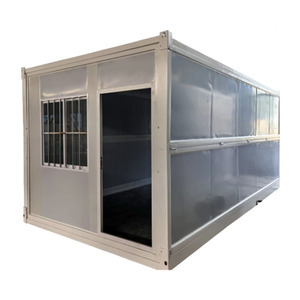 Casa contenedor de acero modular de diseño moderno de 20 pies, paquete plano, contenedor prefabricado plegable, oficina, compra de oficina moderna Modular - Product Image 2