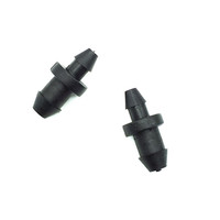 Embout de raccordement à barbelures 1/4 pouce pour l'irrigation goutte à goutte de jardin, pour tuyaux d'irrigation goutte à goutte de 3/5 mm et 4/7 mm, bouchons d'arrêt de tube d'irrigation goutte à goutte