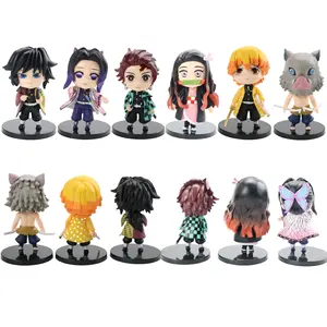 Nieuwe Demon Slayer Figuren Speelgoed 9Cm Nezuko Kamado Tanjiro Speelgoed Voor Kinderen En Fans Groothandel Anime Modelkits Figuren