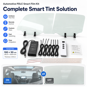 Film intelligent PDLC automobile, film de confidentialité commutable pour vitres de voiture, film à gradation électrique pour vitres latérales et arrière, <span class=keywords><strong>kit</strong></span> <span class=keywords><strong>sur</strong></span> <span class=keywords><strong>mesure</strong></span> OEM - Product Image 4
