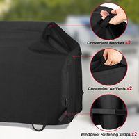 Huilong HL-OXG-201 420D Housse de protection pour barbecue extérieur en tissu Oxford imperméable et résistant, anti-UV IR à 90 %, compatible Weber Outback et tous modèles