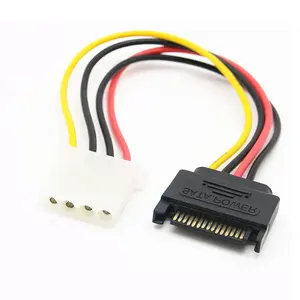 High Quality SATA Hard Drive Power Cable 4P Female To 15P Sata Male Adapter Cable for IDE Hard Drive