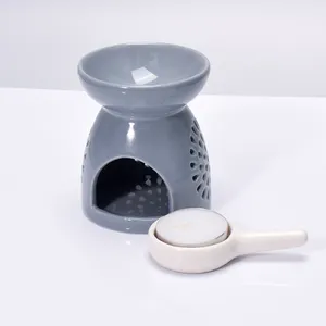 Essential Oil Furnace Aromatherapy Furnace Incense Smoke Furnace Home Hollow-out Ceramic Aromatic Crafts